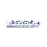 CENEFA-RAVENA-BLUE-5.5X26CM-LISTEL