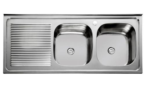 LAVAPLATOS COCINA DOBLE 120X50CM - 120x50cm Monomando Izquierdo