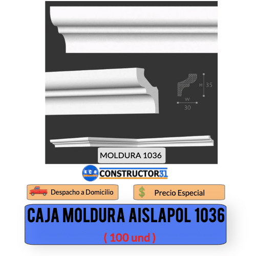 MOLDURA AISLAPOL 1036 CAJA 100UND