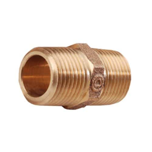 NIPLE 3/4" HE-HE BRONCE