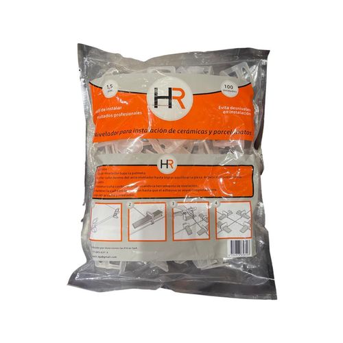 NIVELADOR PARA INSTALACION DE CERAMICA Y PORCELANATO BOLSA 100UND