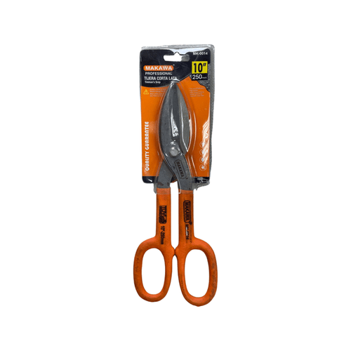 TIJERA CORTA LATA 10" NARANJA MAKAWA