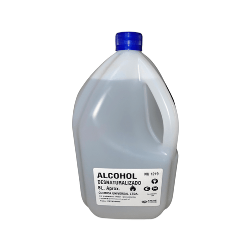 ALCOHOL DESNATURALIZADO 95- BIDON 5LT QUIMICA UNIVERSAL