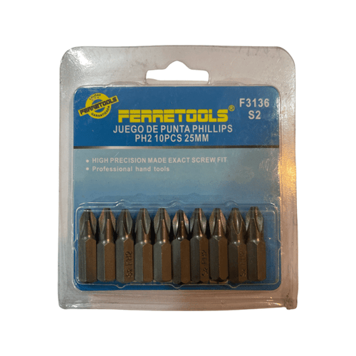 PACK 10UND PUNTA PHILLIPS PH2  25MM F3136