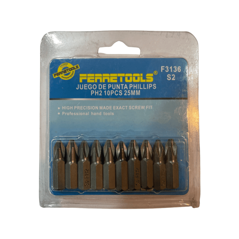 PACK-10UND-PUNTA-PHILLIPS-PH2--25MM-F3136