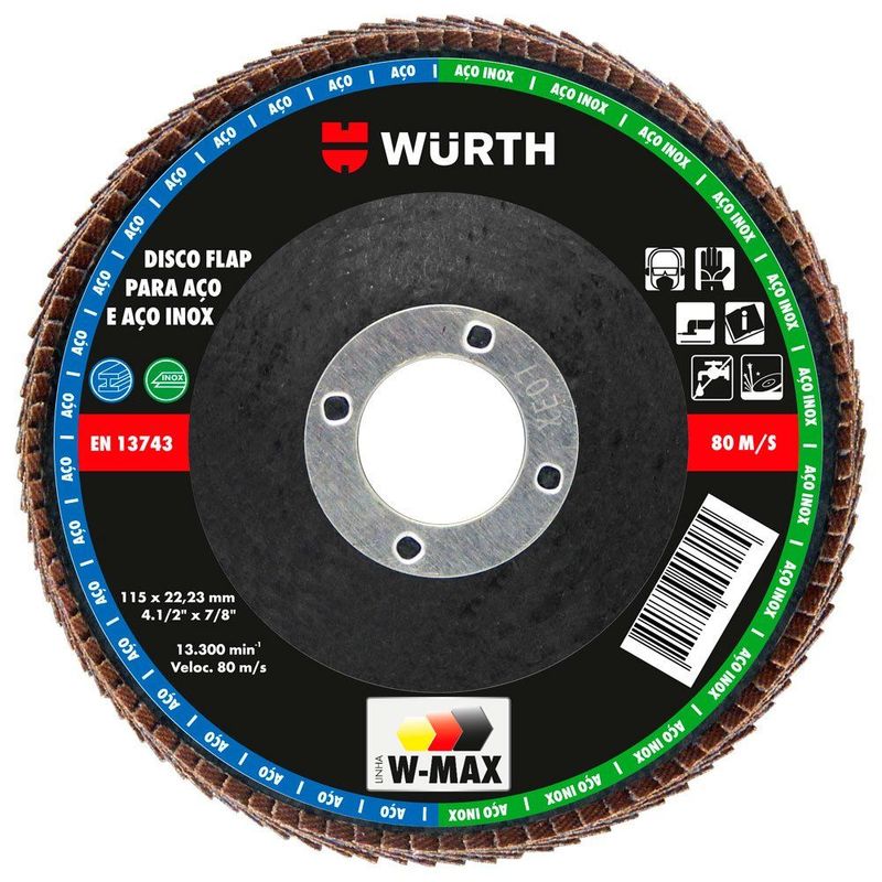 DISCO-TRASLAPADO-FLAP--4-1-2--G80-WURTH