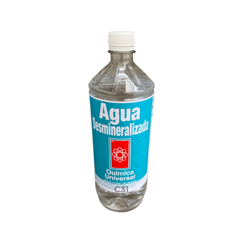 AGUA DESMINERALIZADA 1LT QUIMICA UNIVERSAL