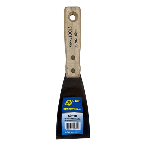 ESPATULA 2 1/2" 60MM MANGO MADERA F9702