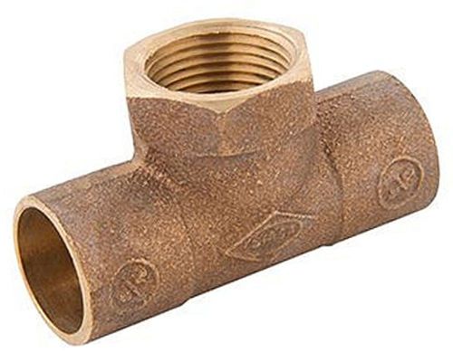 TEE BRONCE SO-SO-HI 3/4" x 3/4" x 1/2" (G337)