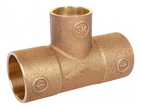 TEE BRONCE SO-SO-SO 1" x 1" x 3/4" (G342)