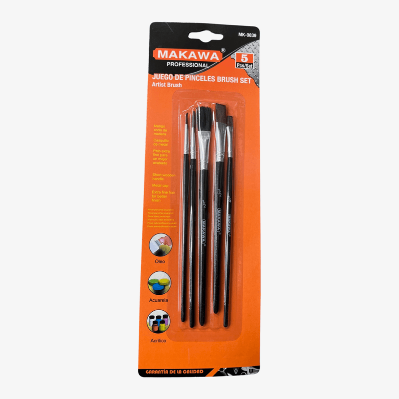 JUEGO-DE-BROCHAS-PINCELES-5PCS-MK0839