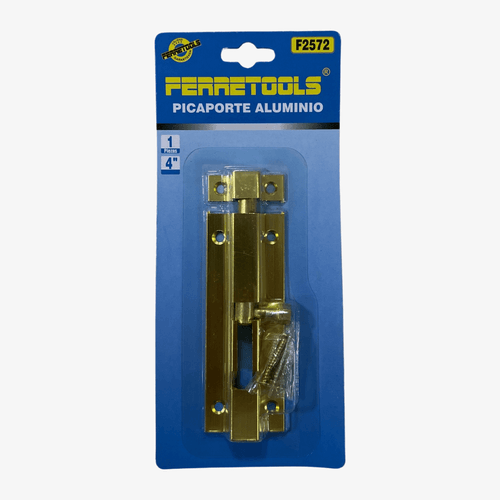 PICAPORTE ALUMINIO BRONCE 4" F2572