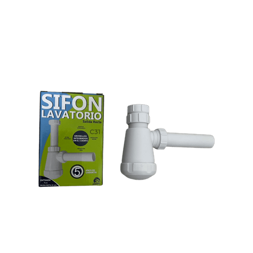SIFON LAVATORIO LAVAMANOS RECTO 1 1/4" SH