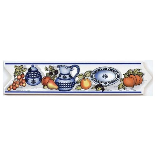 CENEFA CAROL AZUL 5.5X26CM LISTEL DECORALIA