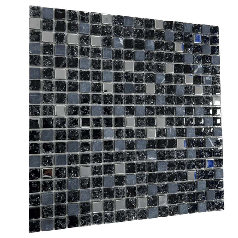 MALLA-MOSAICO-NEGRO-PLATA-30X30CM-DECORALIA