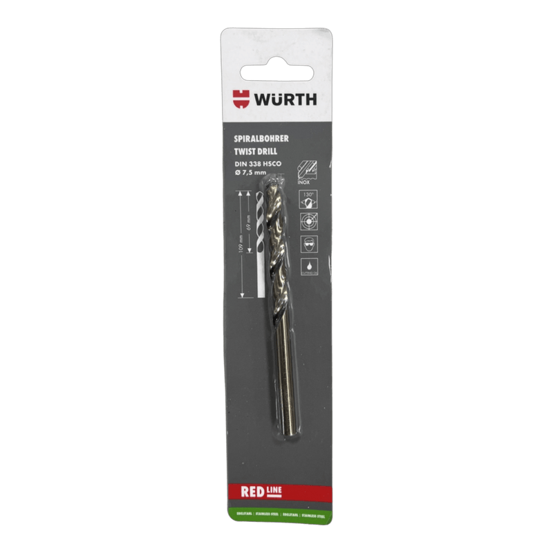 BROCA-FIERRO-COBALTO-HSCO-7.5MM-WURTH