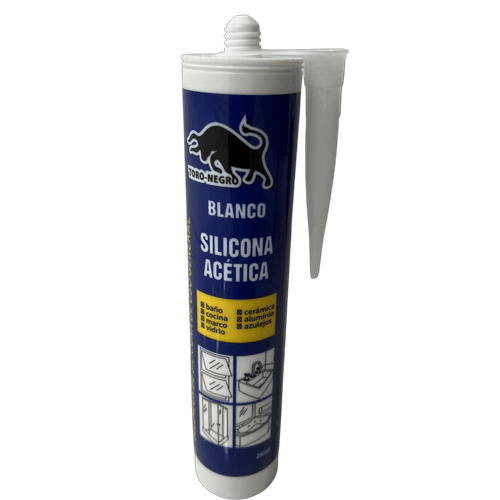 Silicona Acetica Blanca Toro-Negro 280ml