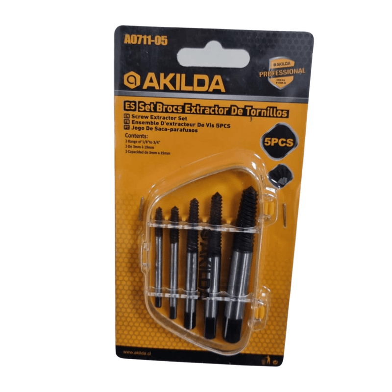 EXTRACTOR-DE-TORNILLOS-SET-5PCS-AKILDA