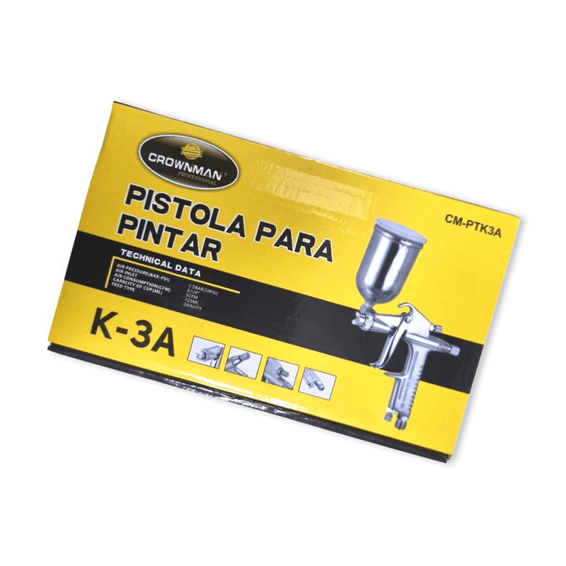 PISTOLA-DE-PINTAR-125ML-ALTA-PRESION-K-3A-CROWMAN