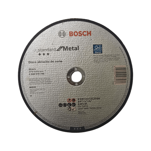 DISCO CORTE METAL 9" X 3MM BOSCH