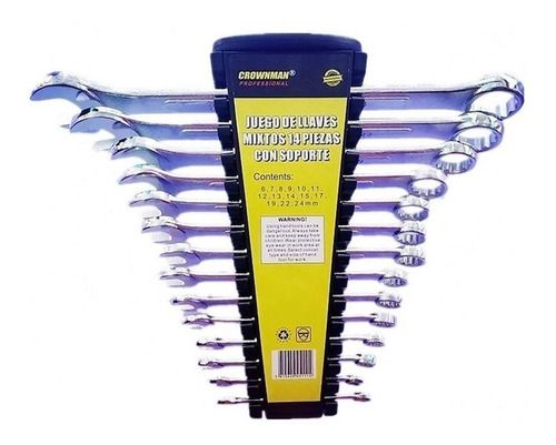 SET LLAVES CORONA 14PCS 6-24MM CROWNMAN