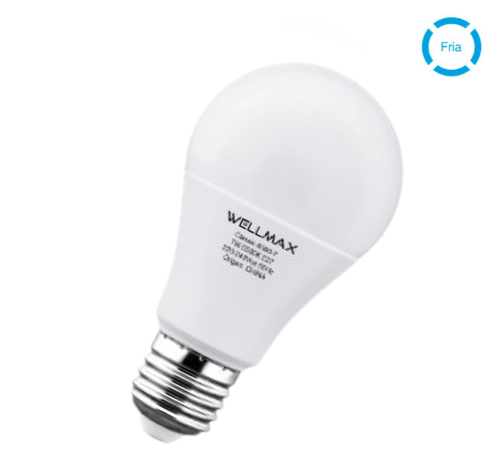 AMPOLLETA LED A55 7W/6500K E27 L.FRIA WELLMAX