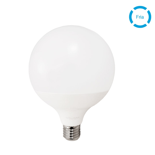 AMPOLLETA LED GLOBO G125 18W/6500K L.FRIA WELLMAX