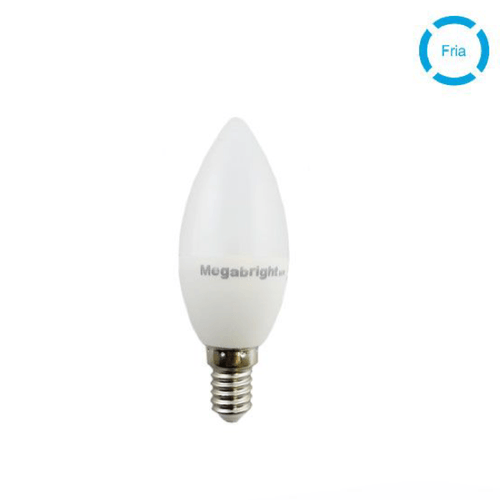 AMPOLLETA LED VELA E14 5W/6000K MEGABRIGHT