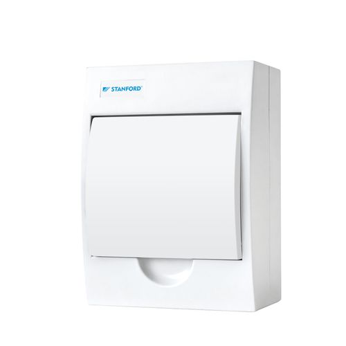 Tablero Sobrepuesto PVC 6 Modulos Tapa Blanca Stanford