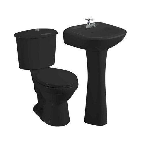 SALA BAÑO COMPLETA 30CM NEGRA EDESA