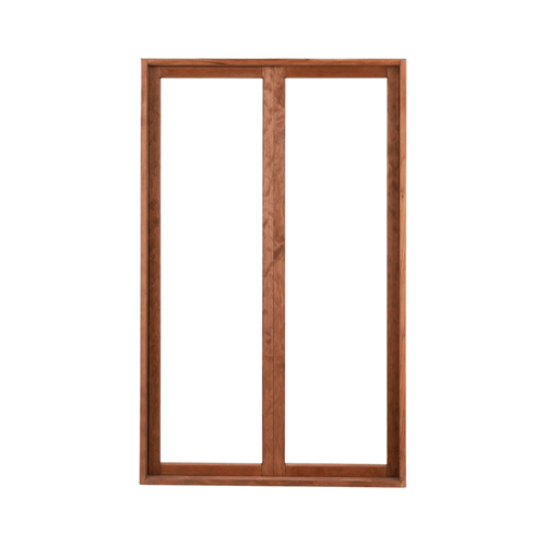 VENTANA ALUMINIO MADERA 0.50X1MT