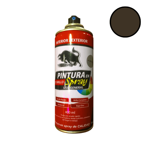 SPRAY PINTURA ESMALTE NEGRO OPACO TORO-NEGRO