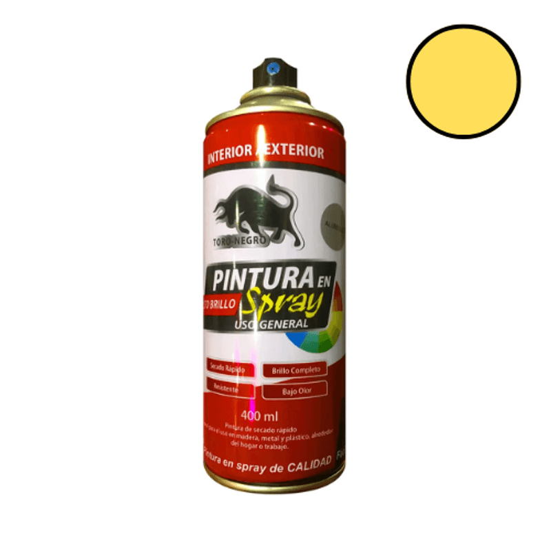 SPRAY-PINTURA-ESMALTE-AMARILLO-TORO-NEGRO