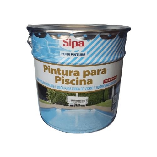 Pintura Piscina Tineta Celeste Sipa Caucho Clorado