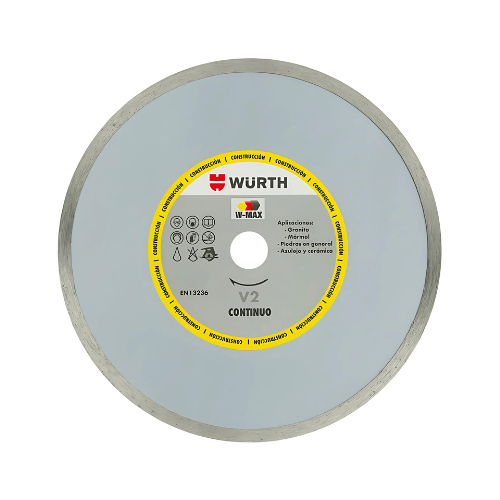 Disco Diamantado 9" W-MAX (230mm) Continuo Wurth