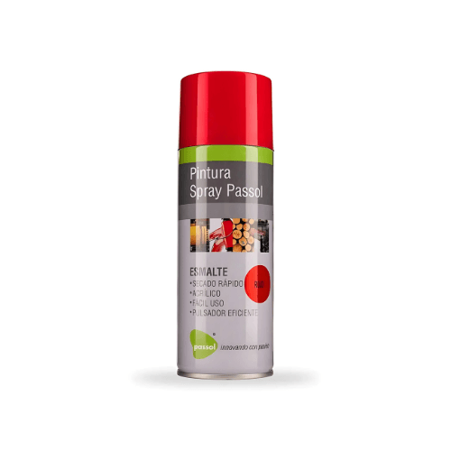 Spray Pintura Rojo Vivo Secado Rapido 400ml Passol