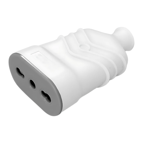 Enchufe Hembra Volante 16A Blanco 2P+T Stanford