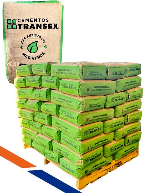 PALLET CEMENTO TRANSEX 25KG (64 UNIDADES)