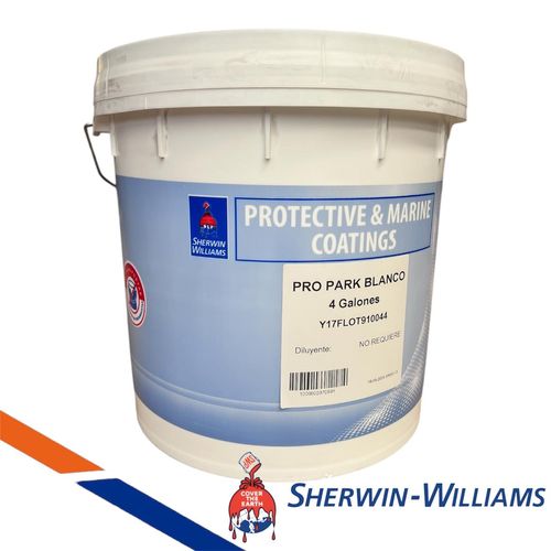 PINTURA DEMARCACION VIAL BLANCA TINETA 4GL ALTO TRAFICO SHERWIN WILLIAMS PRO PARK