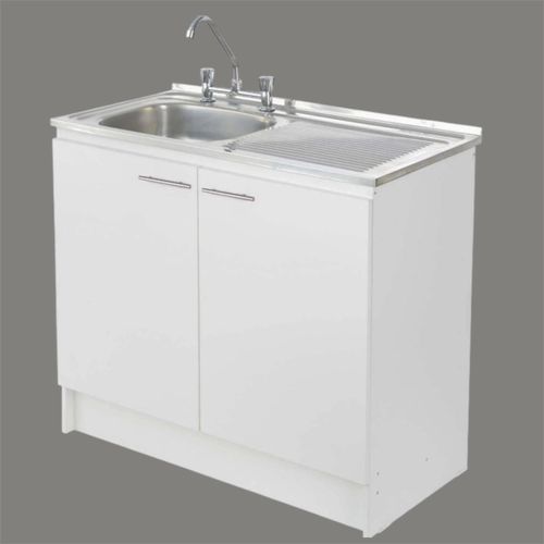 Kit Mueble lavaplatos 100 cm derecho con rebalse