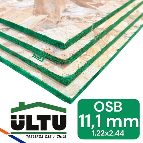 OSB 11.1mm 1.22 X 2.44 MT ESTRUCTURAL ULTU  VERDE