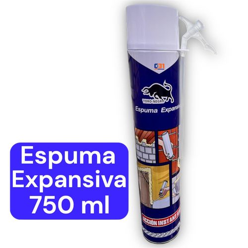 ESPUMA EXPANSIVA POLIURETANO 750ML TORO NEGRO