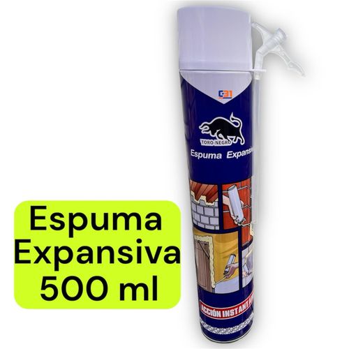 ESPUMA EXPANSIVA POLIURETANO 500ML TORO NEGRO