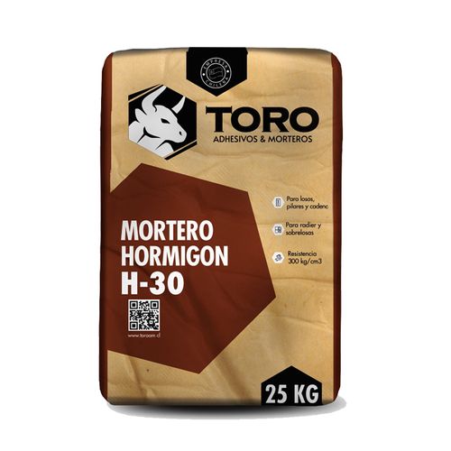 H30 HORMIGON CONCRETO PREPARADO 25KG H30 TORO