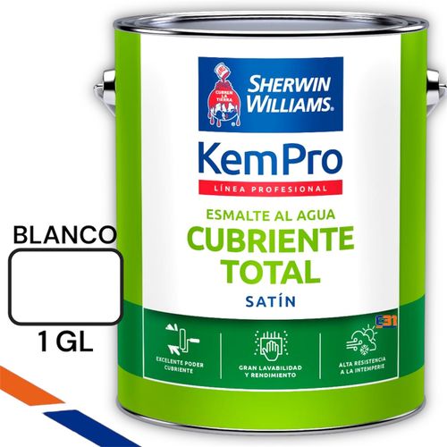 Esmalte al Agua Cubriente Total Blanco Galon Kem Pro Sherwin Williams