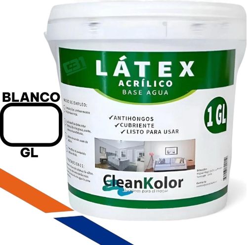 LATEX ACRILICO BLANCO GALON CLEANCOLOR