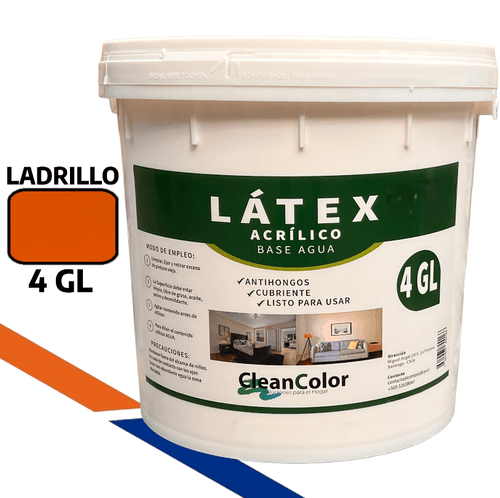 LATEX ACRILICO LADRILLO TINETA CLEANCOLOR