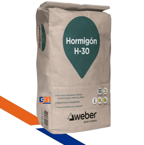 H30 HORMIGON CONCRETO PREPARADO 25KG H30 WEBER