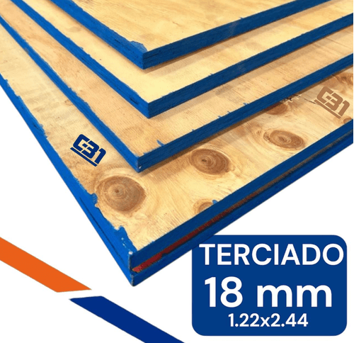 TERCIADO ESTRUCTURAL 18MM 1.22X2.44MT
