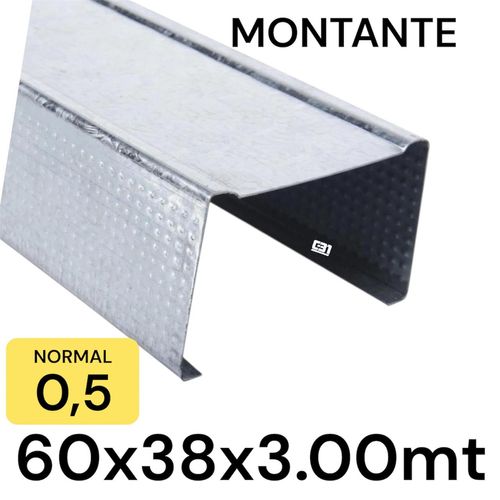 METALCON MONTANTE NORMAL 60X3MT 0.5MM